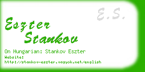 eszter stankov business card